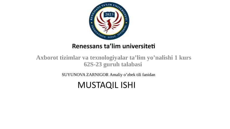 Renessans ta'lim universiteti 1