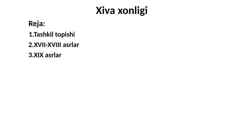 Xiva xonligi 1