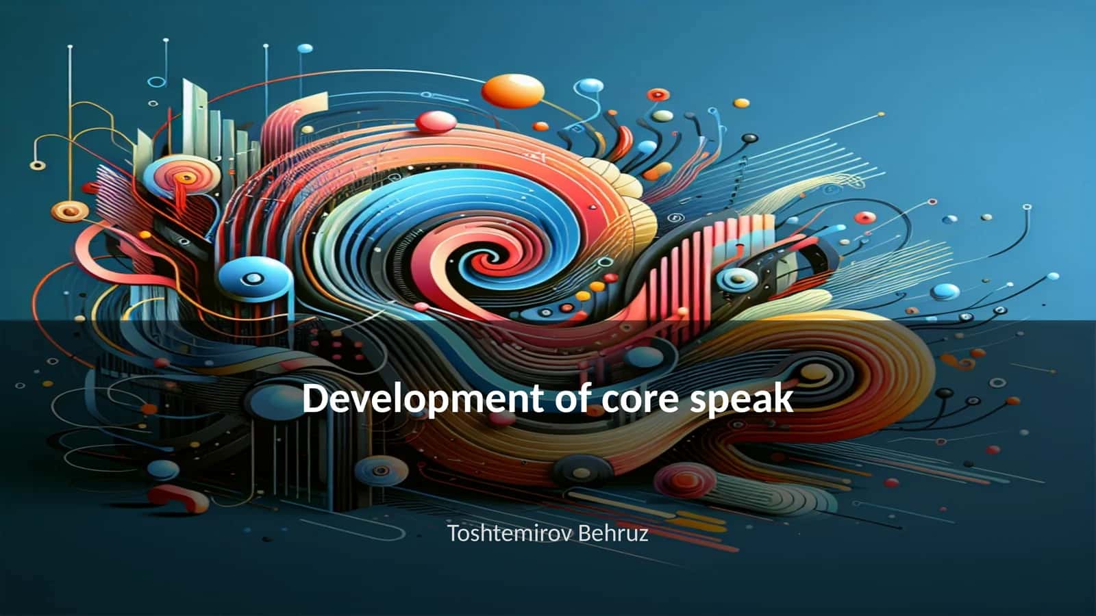 Core Speak Development 1