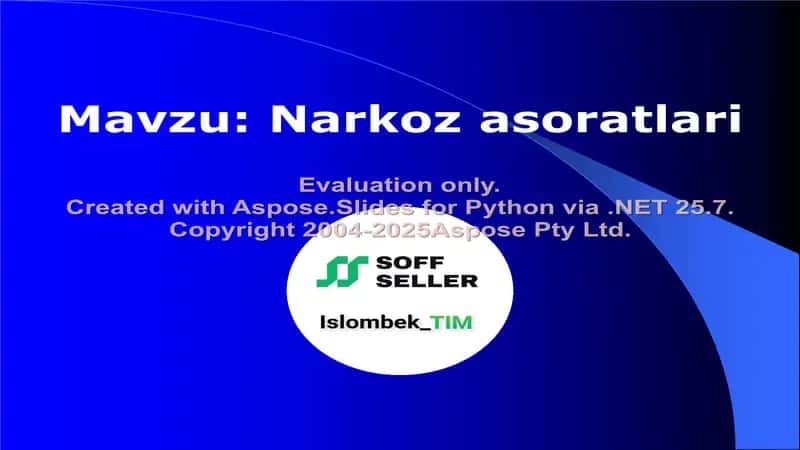 Narkoz asoratlari 1