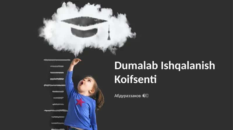Dumalab Ishqalanish Koifsenti 1