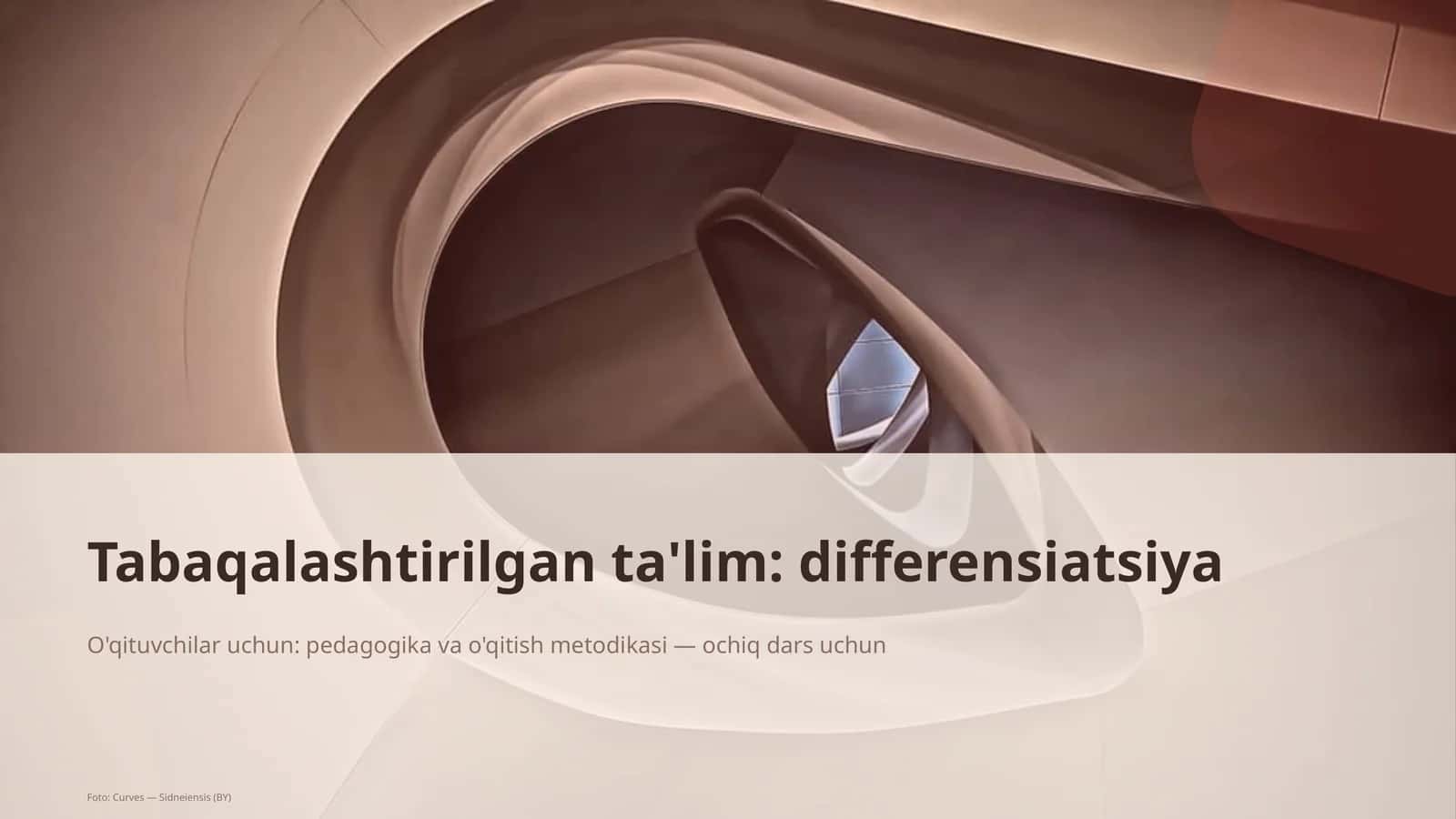 Tabaqalashtirilgan ta'lim: differensiatsiya 1