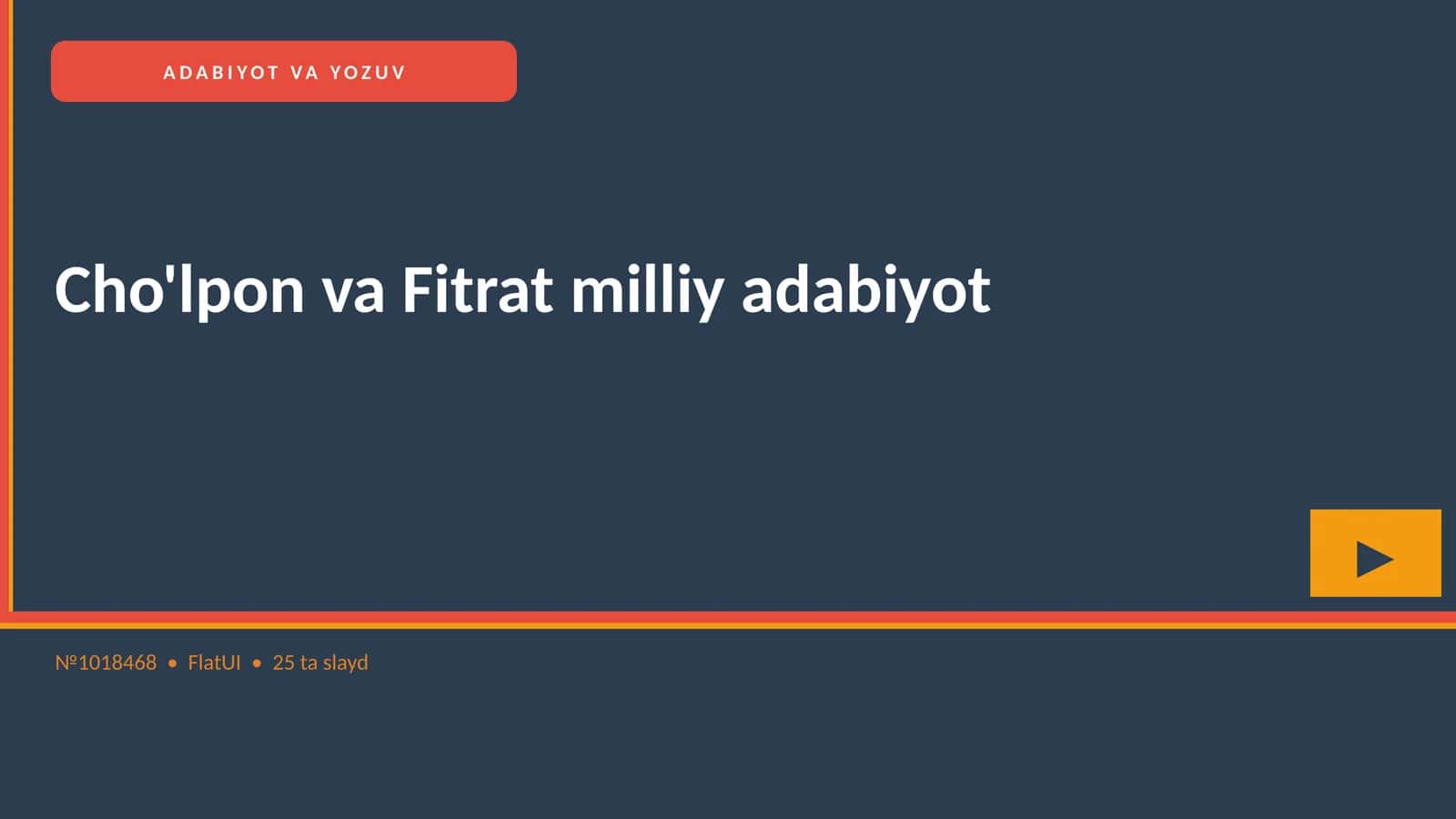 Cho'lpon va Fitrat milliy adabiyot 1