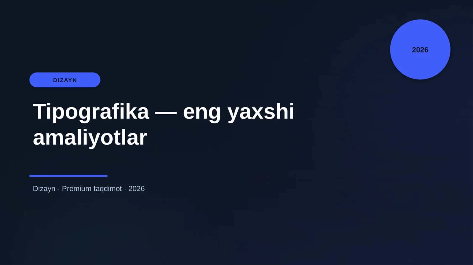 Tipografika — eng yaxshi amaliyotlar 1