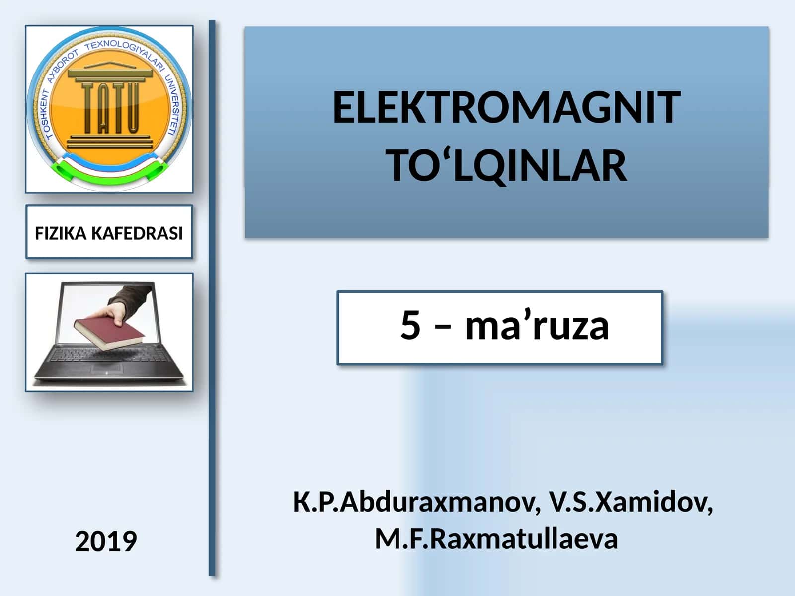 Elektrodinamika 1