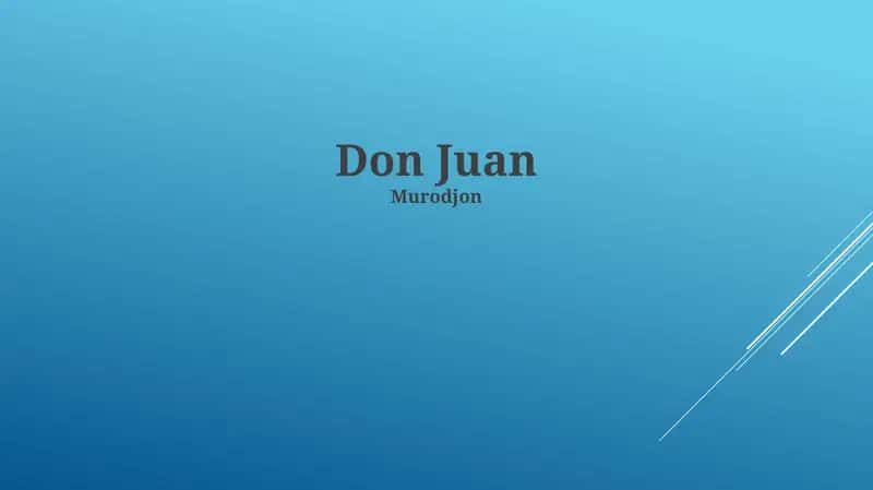 Don Juan 1