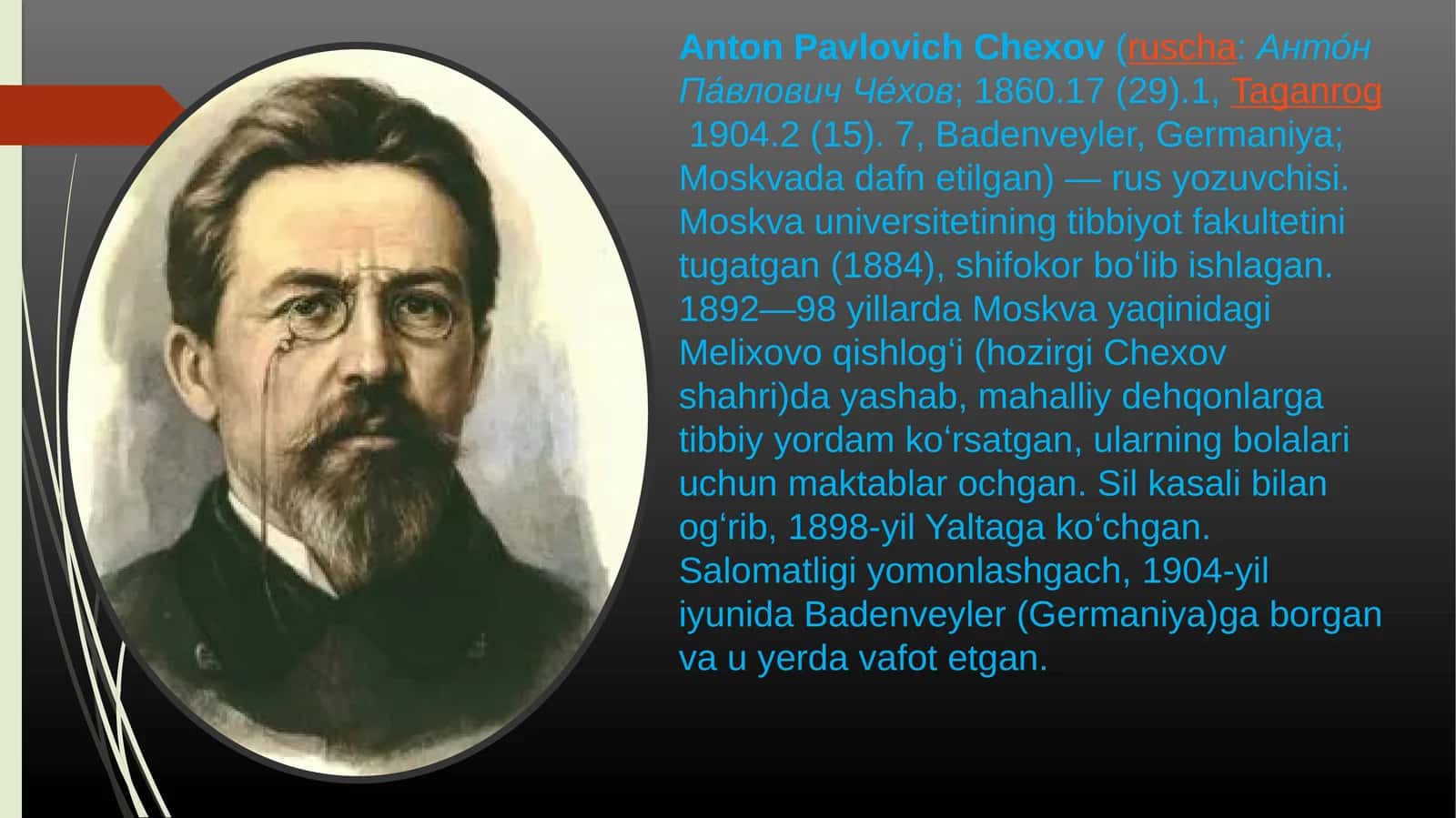 Anton Pavlovich Chexov 1