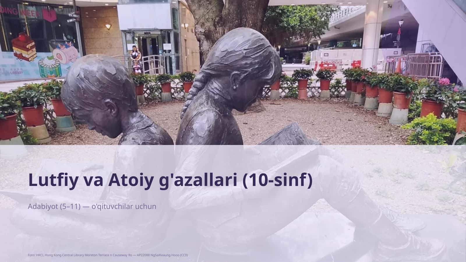 Lutfiy va Atoiy g'azallari (10-sinf) 1
