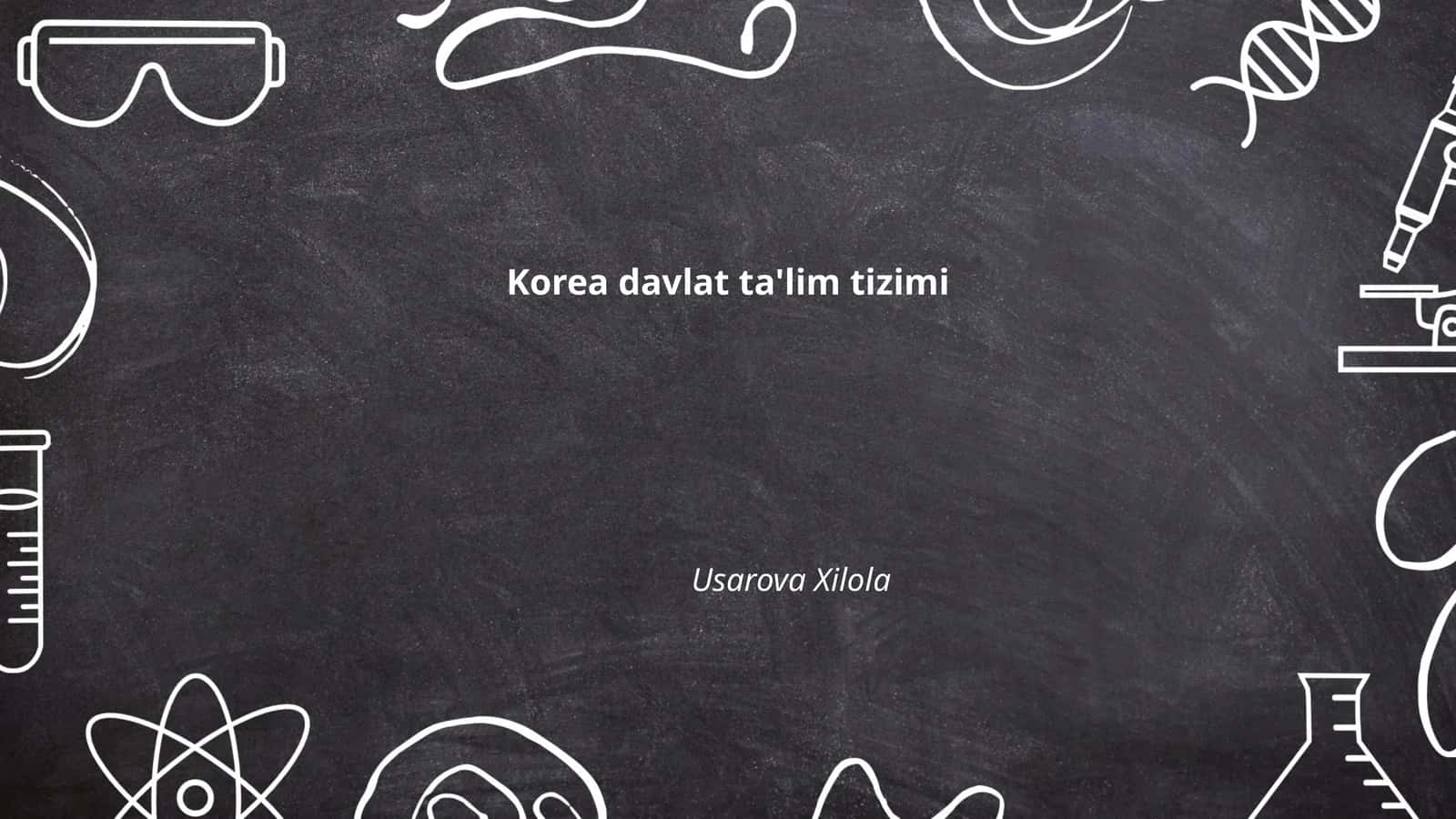 Janubiy Koreya ta'lim tizimi 1