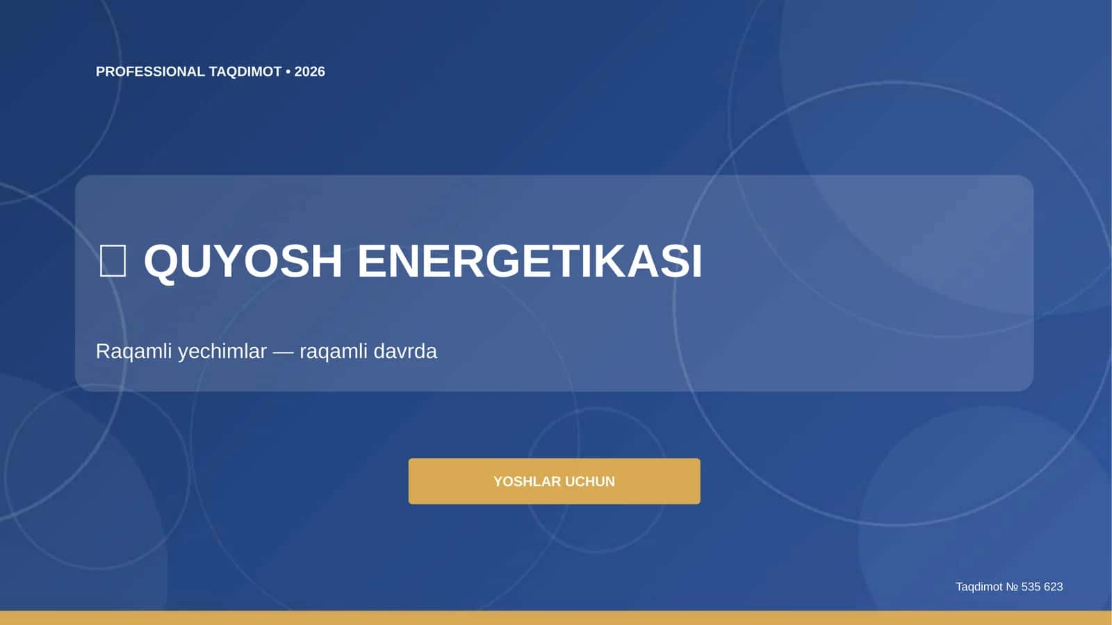 QUYOSH ENERGETIKASI 1