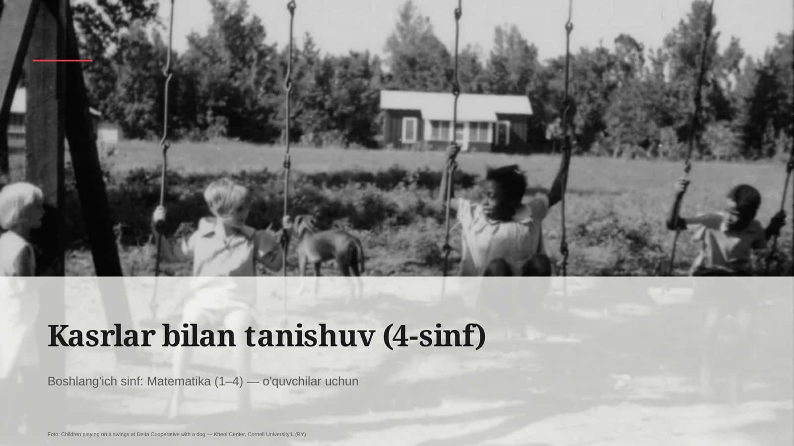 Kasrlar bilan tanishuv (4-sinf) 1