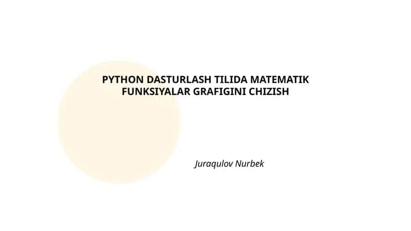 Sinus va kosinus funksiyalari grafigi 1