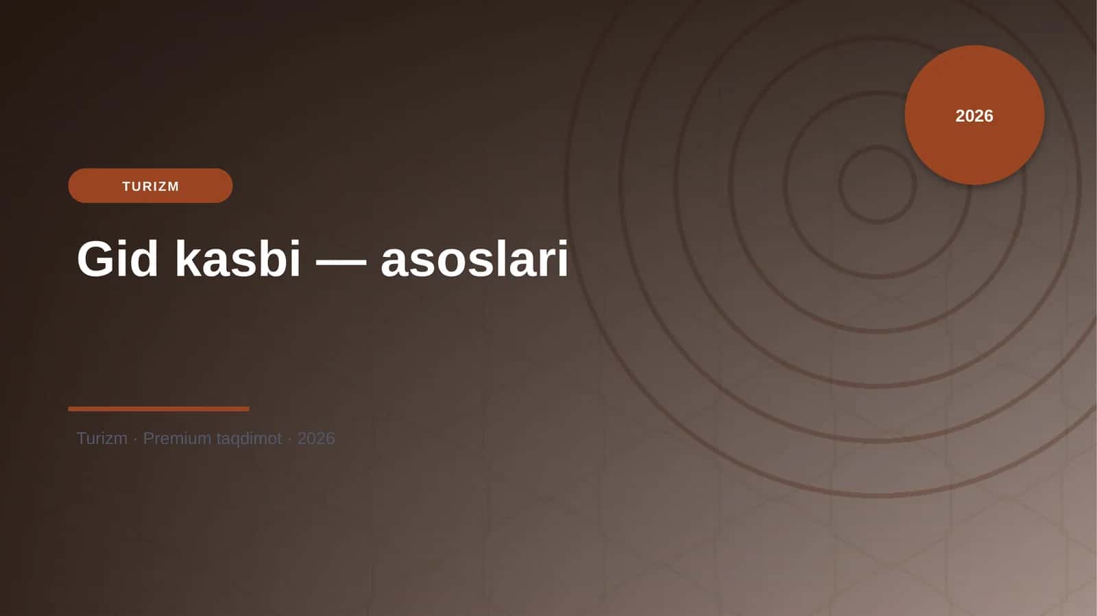 Gid kasbi - asoslari 1