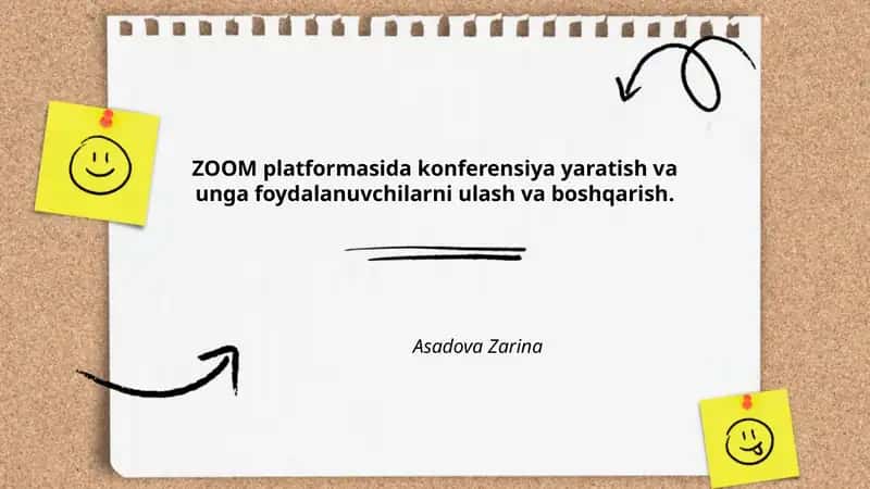 Zoom platformasi konferentsiyalari 1
