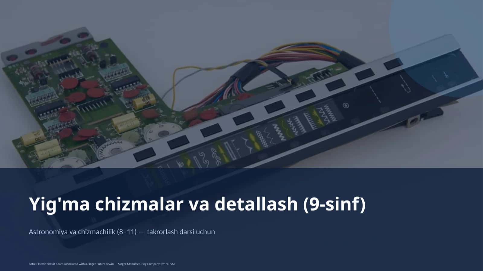 Yig'ma chizmalar va detallash (9-sinf) 1