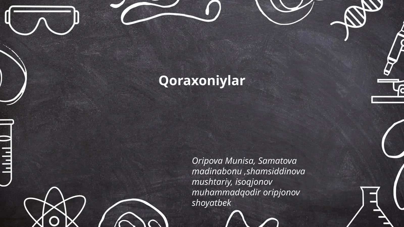 Qoraxoniylar 1