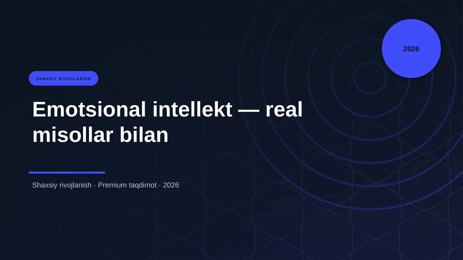 Emotsional intellekt — real misollar bilan 1