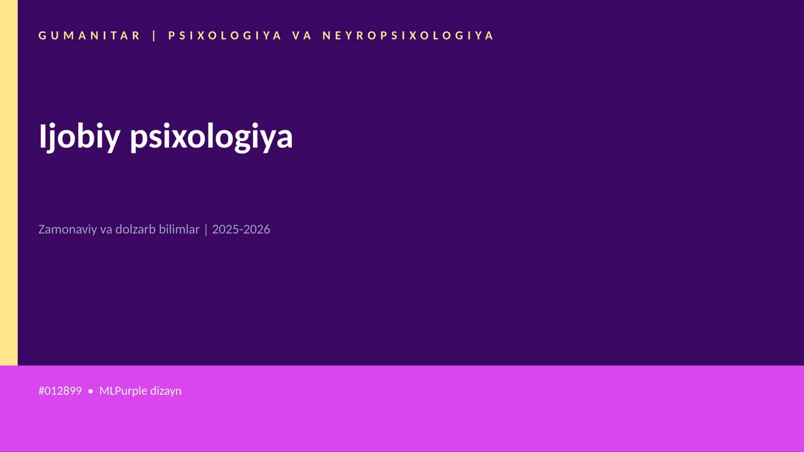 Ijobiy psixologiya 1