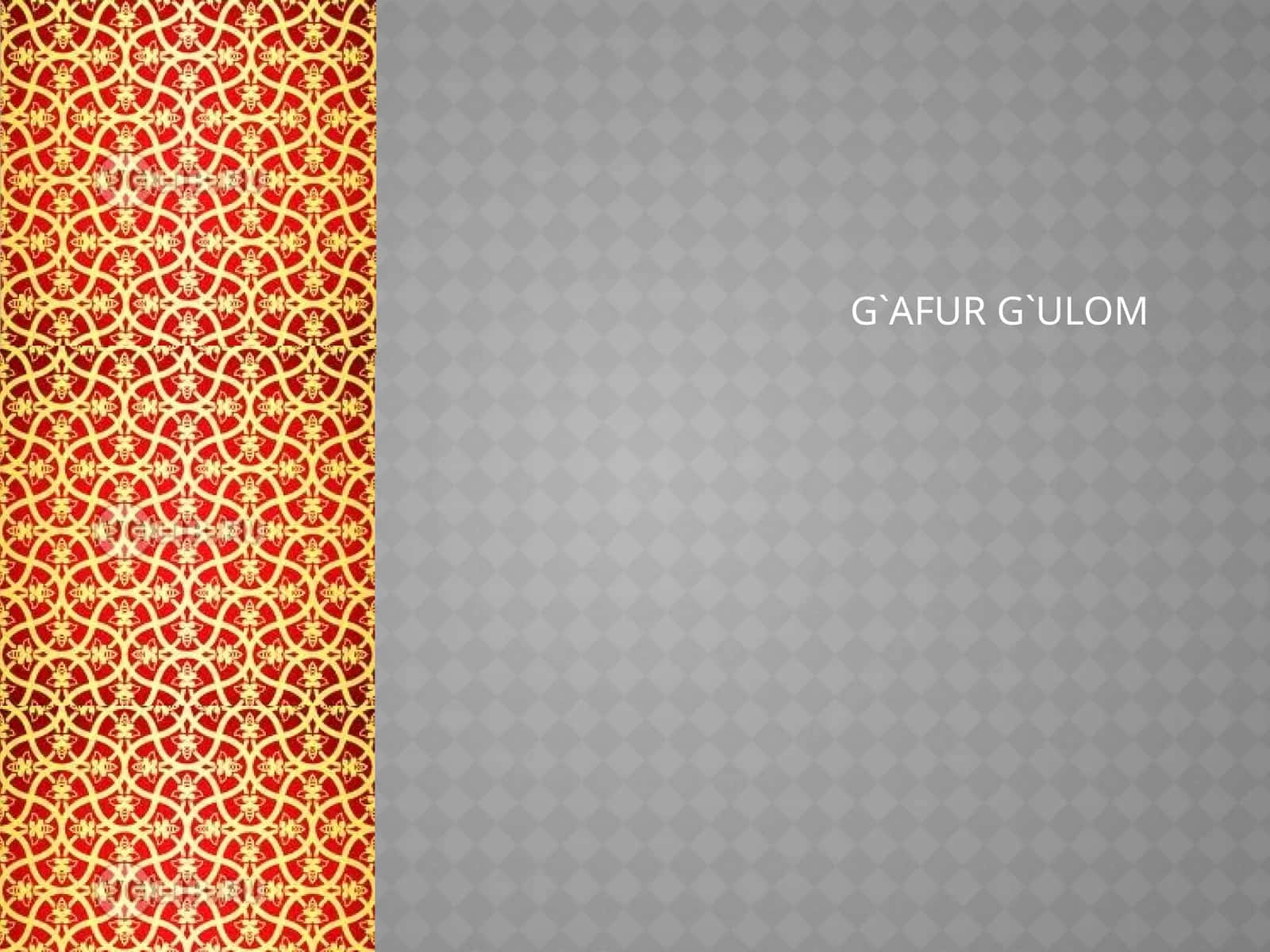 G`AFUR G`ULOM 1