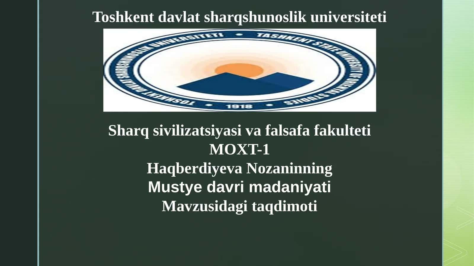 Mustyemadaniyati 1