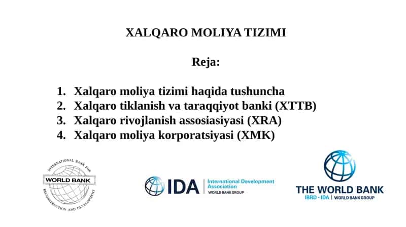 Xalqaro moliya tizimi 1