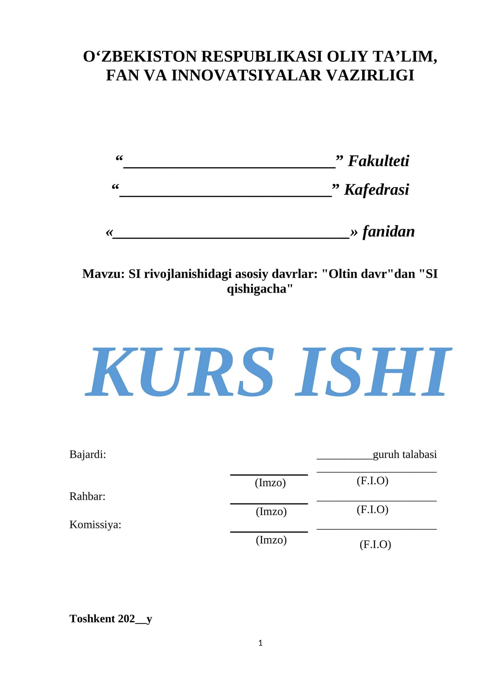 SI rivojlanishidagi asosiy davrlar: "Oltin davr"dan "SI qishigacha" 1