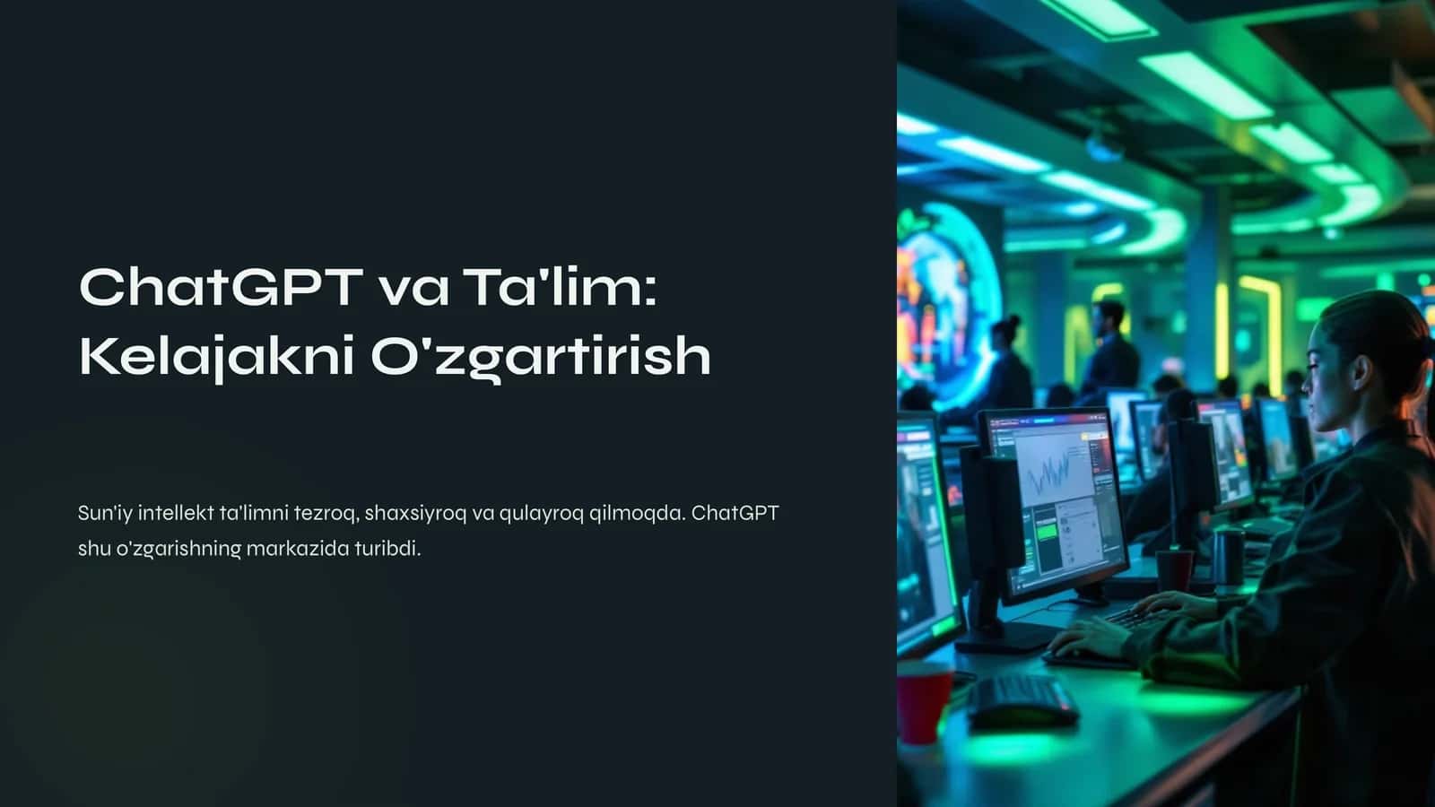 ChatGPT va Ta'lim: Kelajakni O'zgartirish 1
