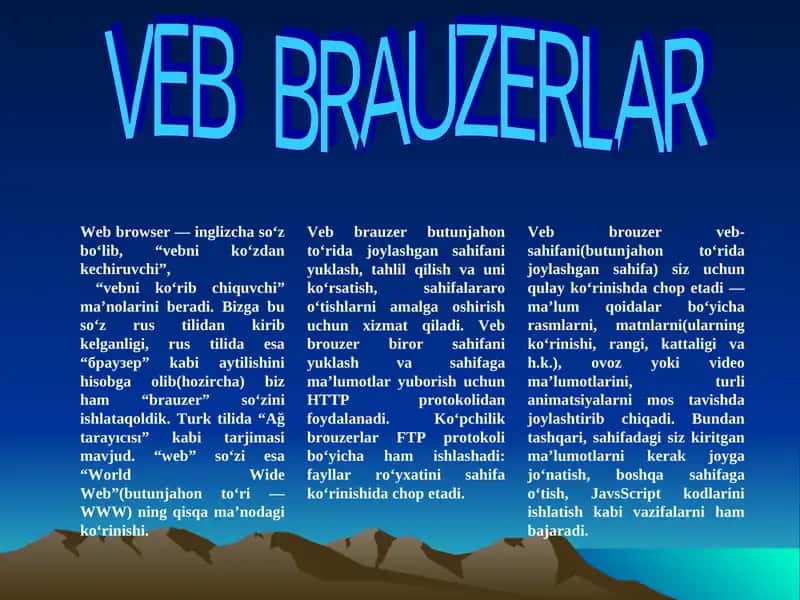 Veb brauzerlar 1