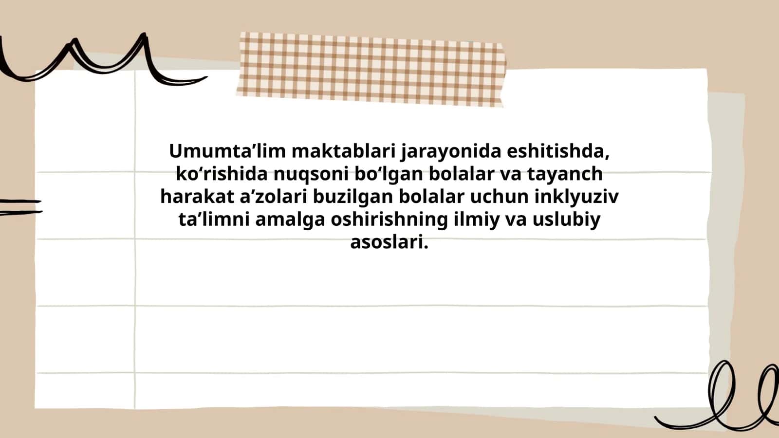 Inklyuziv ta'limning asoslari 1