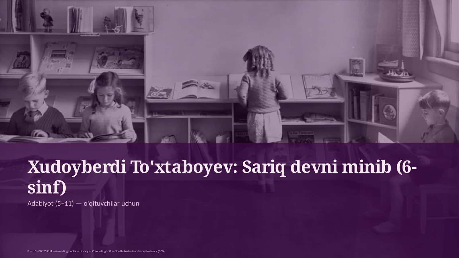 Xudoyberdi To'xtaboyev: Sariq devni minib (6-sinf) 1