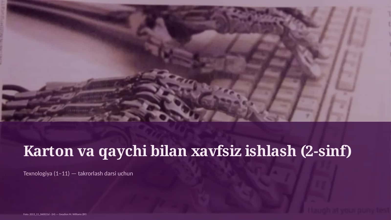 Karton va qaychi bilan xavfsiz ishlash (2-sinf) 1