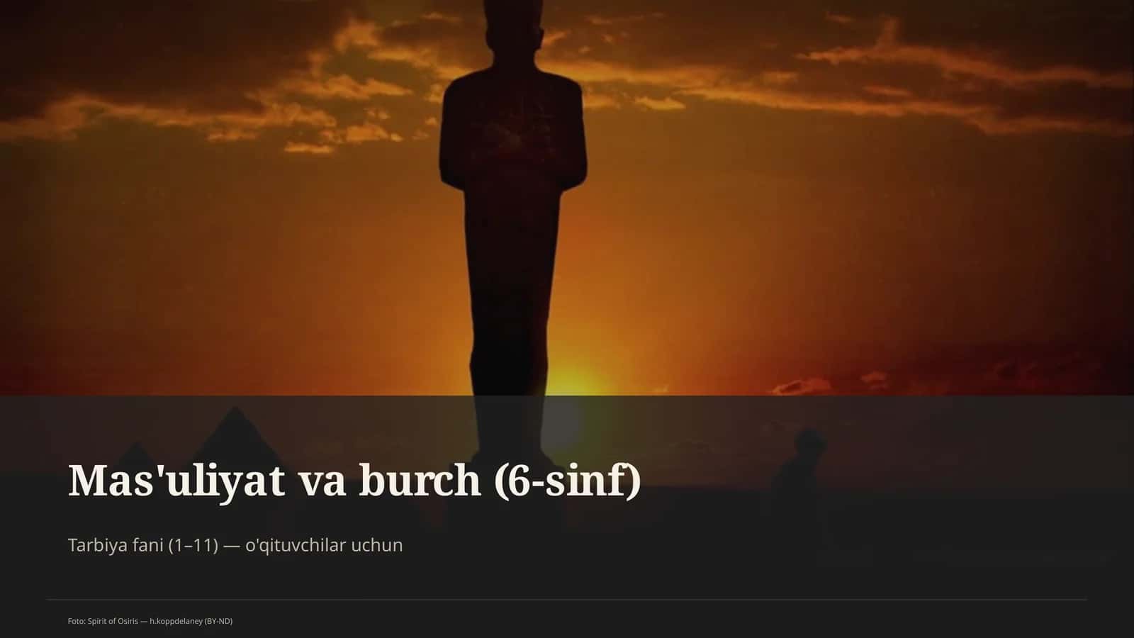 Mas'uliyat va burch (6-sinf) 1