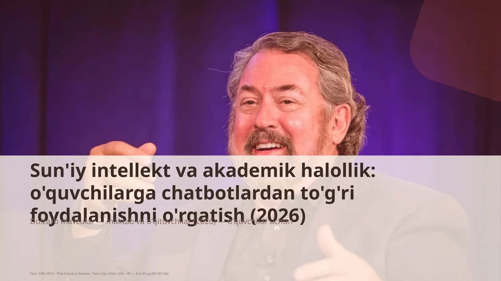 Sun'iy intellekt va akademik halollik: o'quvchilarga chatbotlardan to'g'ri foydalanishni o'rgatish 1