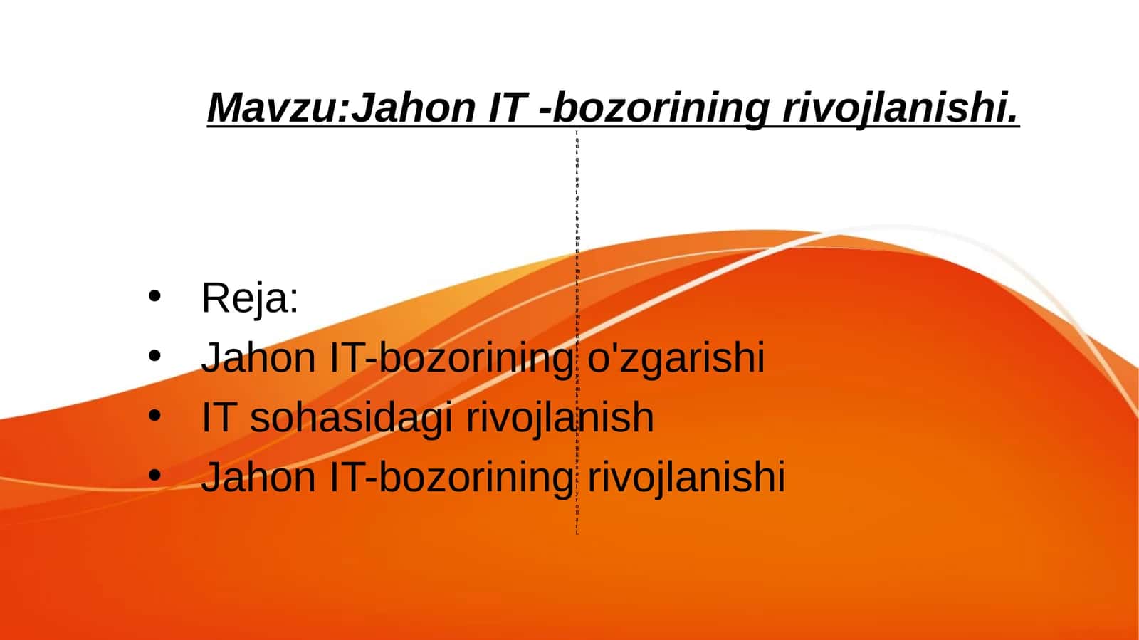 Jahon IT -bozorining rivojlanishi 1