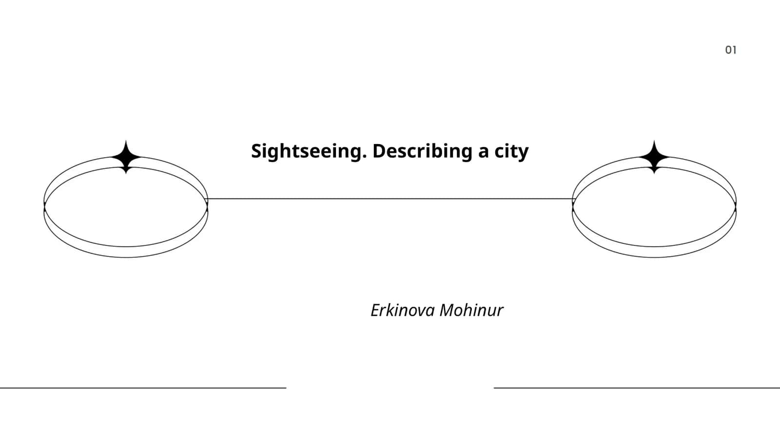 Sightseeing. Describing a city 1