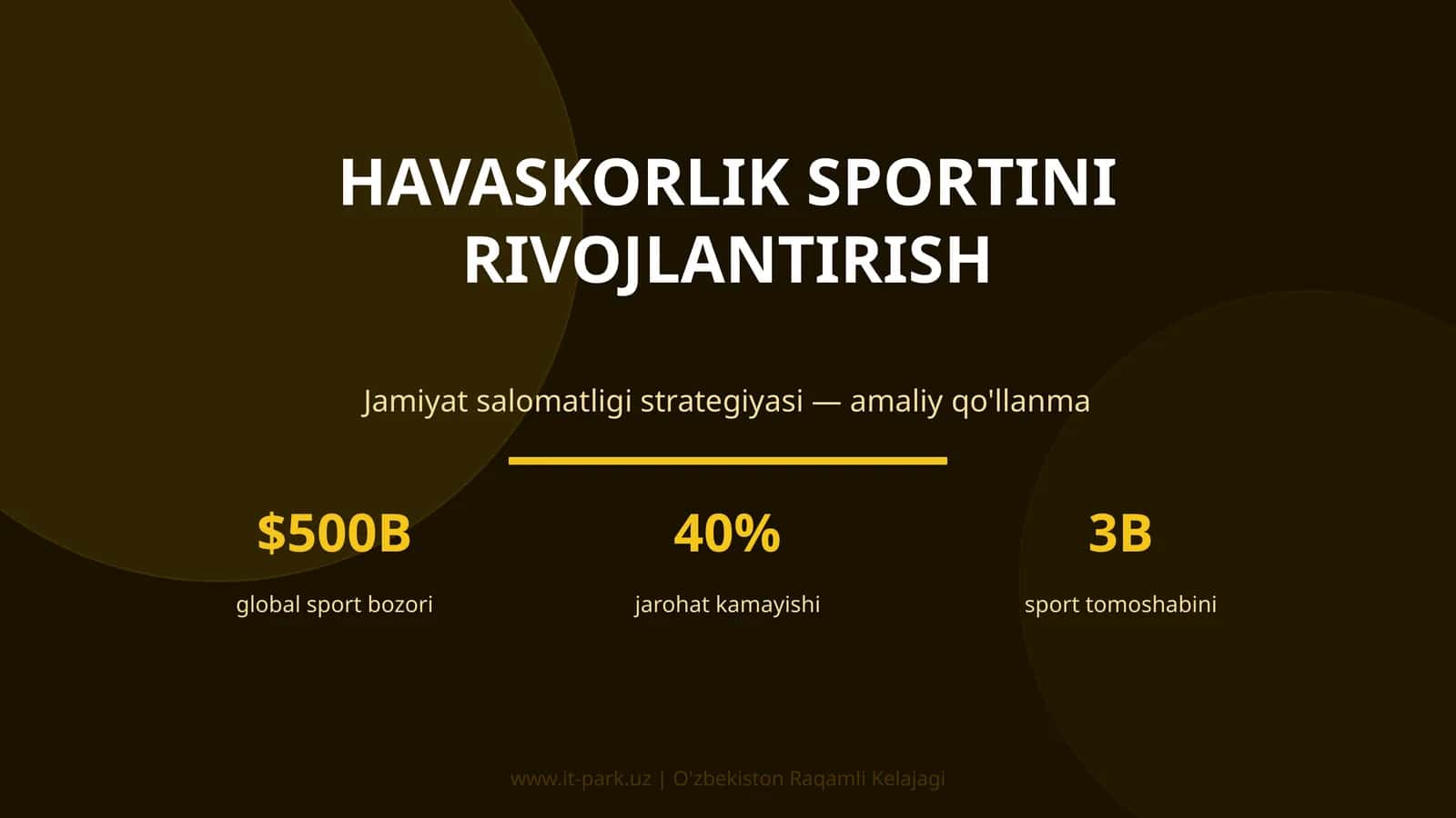 Havaskorlik sportini rivojlantirish 1