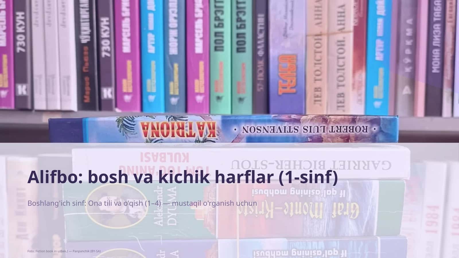 Alifbo: bosh va kichik harflar (1-sinf) 1