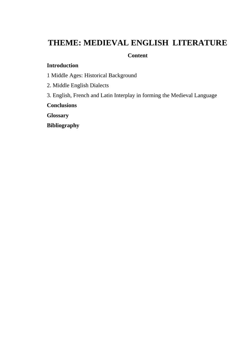 Trilingual Medieval British Culture 1