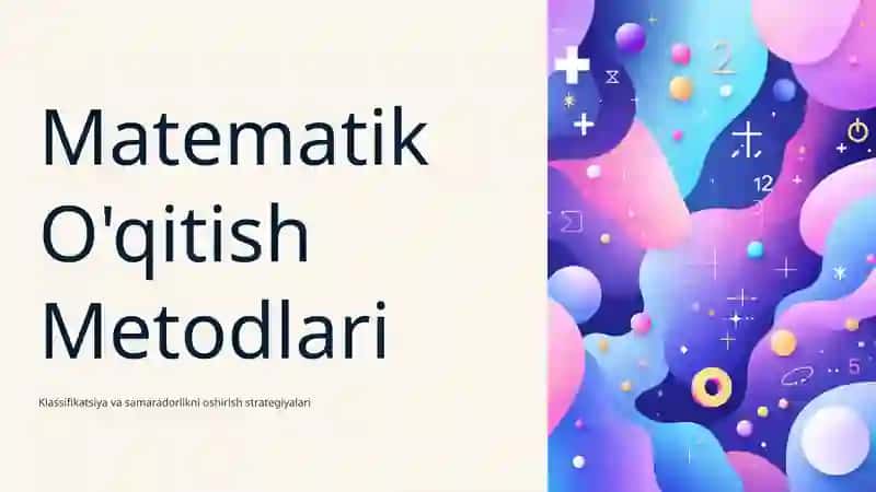 Matematik O'qitish Metodlari