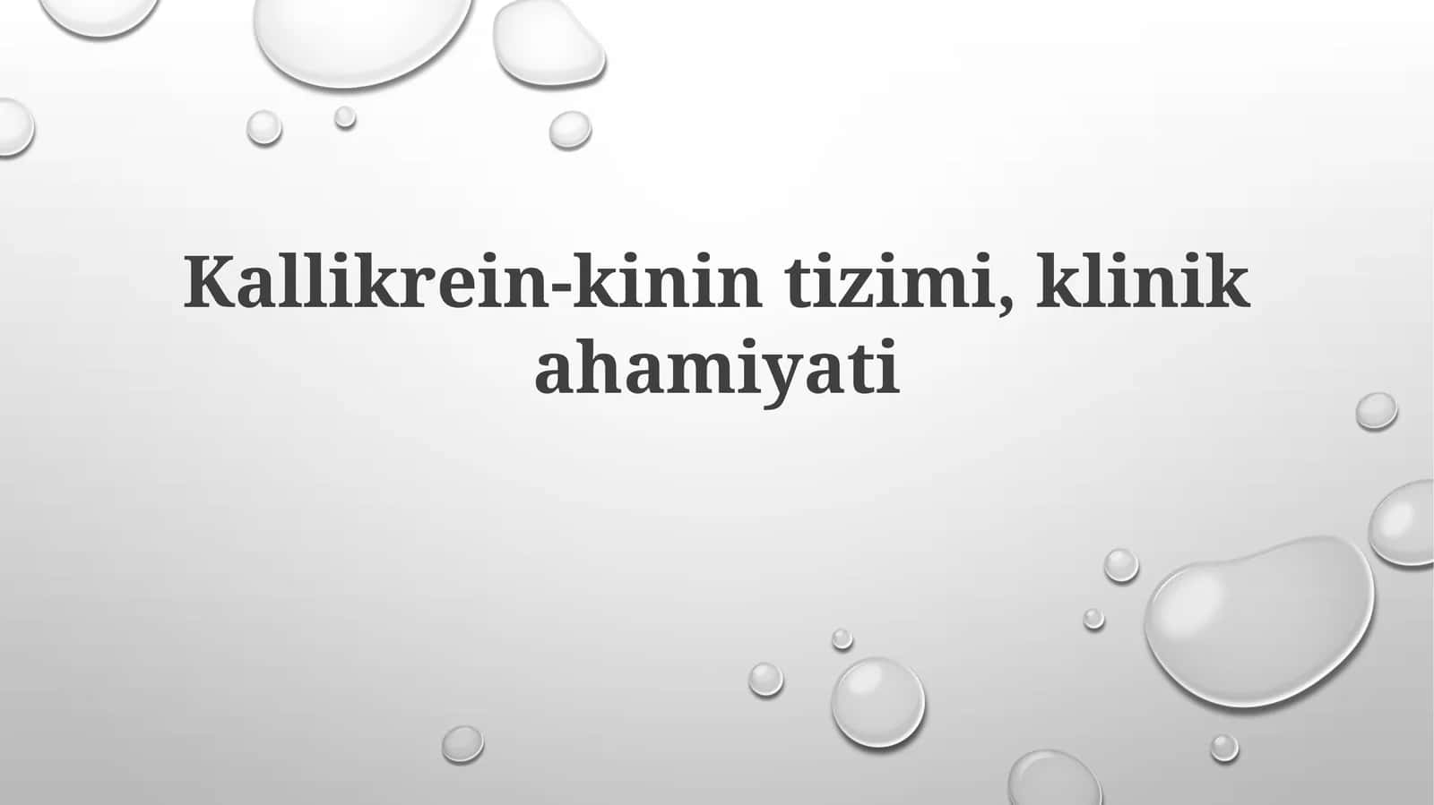 Kallikrein-kinintizimi 1