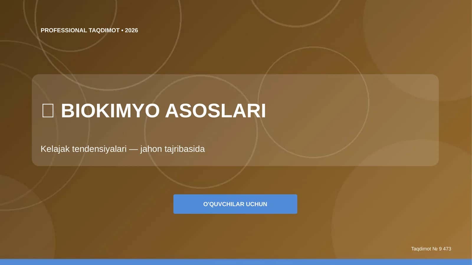BIOKIMYO ASOSLARI 1