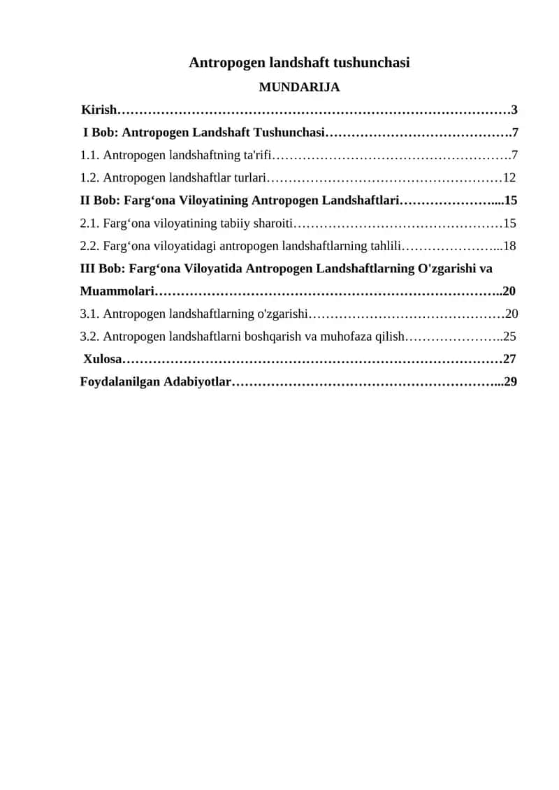 Antropogen Landshaft Tushunchasi 1