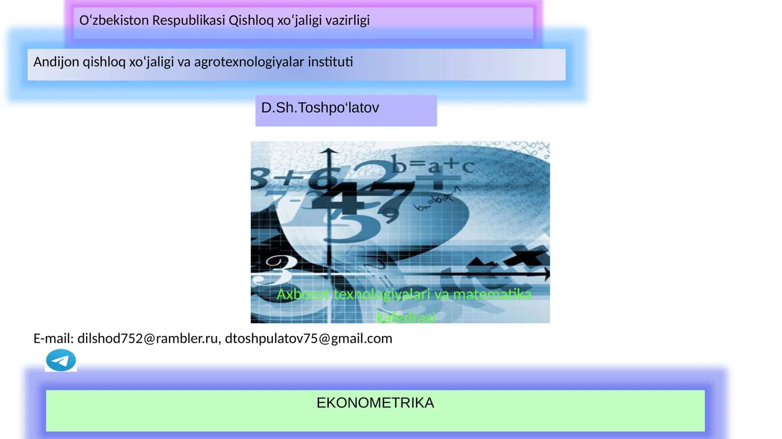 JUFT REGRESSION TAHLIL 1