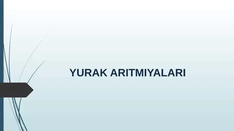 YURAK ARITMIYALARI 1
