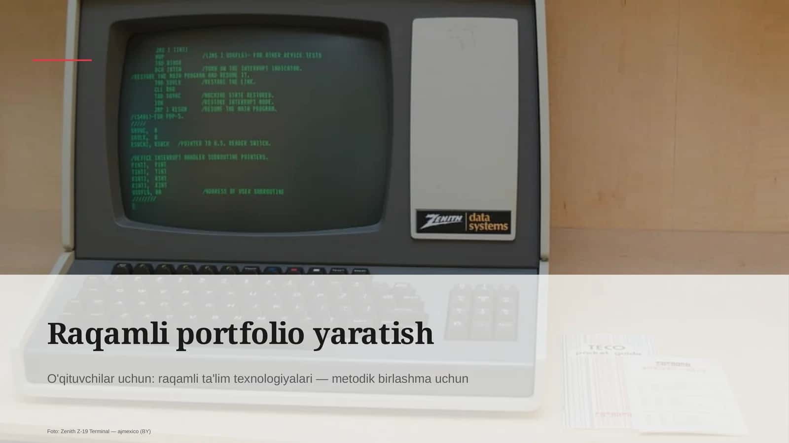 Raqamli portfolio yaratish mavzusi 1