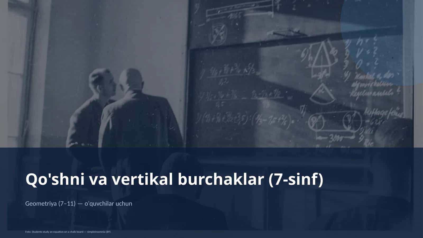Geometriya (7–11) — o'quvchilar uchun 1