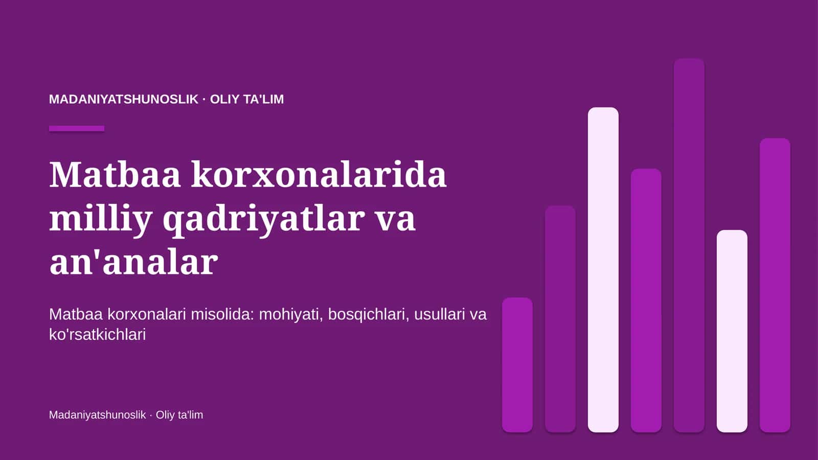 matbaa korxonalarida milliy qadriyatlar va an'analar 1943 1