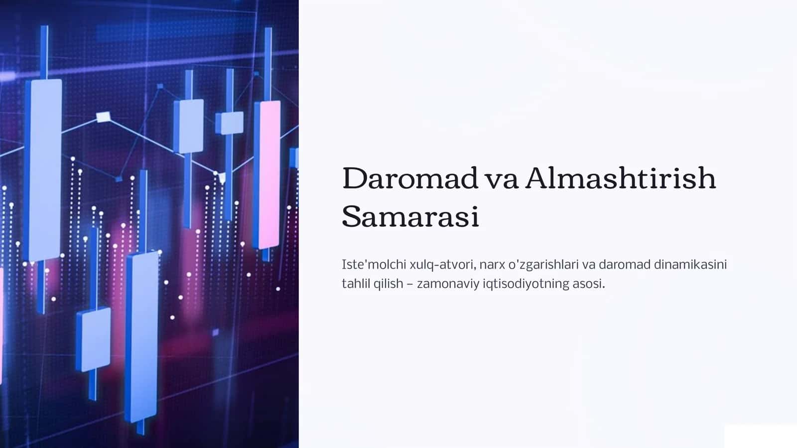 Daromad samarasi va almashtirish samarasi 1