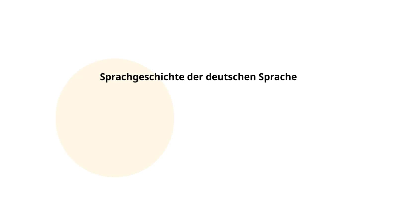 Sprachgeschichte der deutschen Sprache 1