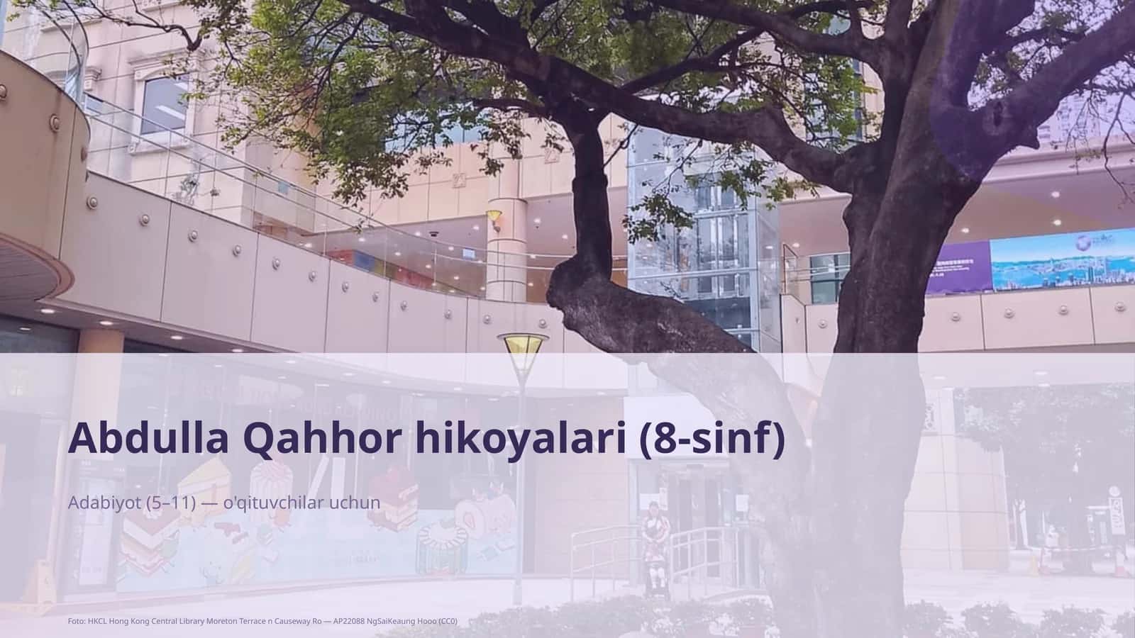 Abdulla Qahhor hikoyalari (8-sinf) 1